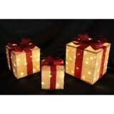 thumbnail of Tarrington House Set di 3 regali di Natale a LED, metallo, 20/24/32 cm, 80 LED, 1.4 W, bianco caldo