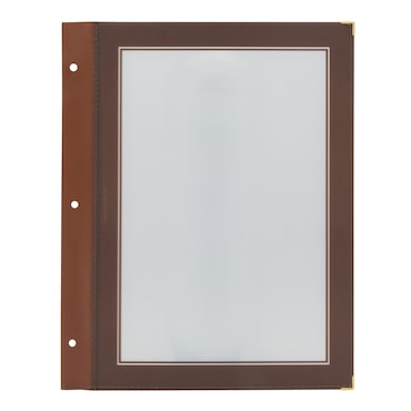 Securit® Porte-menus en bois recto-verso A4 - Lot de 5