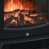 thumbnail of HOMCOM Chimenea Eléctrica Potencia de 2 Niveles 1000W o 2000W con Efecto Llama Termostato y Protección contra Sobrecalentamiento 25 m² 44,5x32,1x74 cm