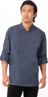 thumbnail of Chef Works® Kochjacke HARTFORD COOL VENT & lite, Reißverschluss, Blau, Größe XS