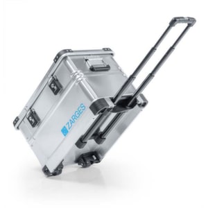 Alu-Rollbox, HxLxB 385x600x400mm, 60l, Wände mit umlaufenden Sicken, 2 Rollen