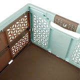 thumbnail of Keeeper - Set aus 2 robusten Klappboxen Polypropylen 32L Blau/Braun 48x34,5x23,5 cm - Kollektion Lea
