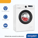 thumbnail of Exquisit Waschmaschine WA8014-020A weiss | 8 kg Fassungsvermögen | Energieeffizienzklasse A | 12 Waschprogramme | Kindersicherung | Startzeitvorwahl