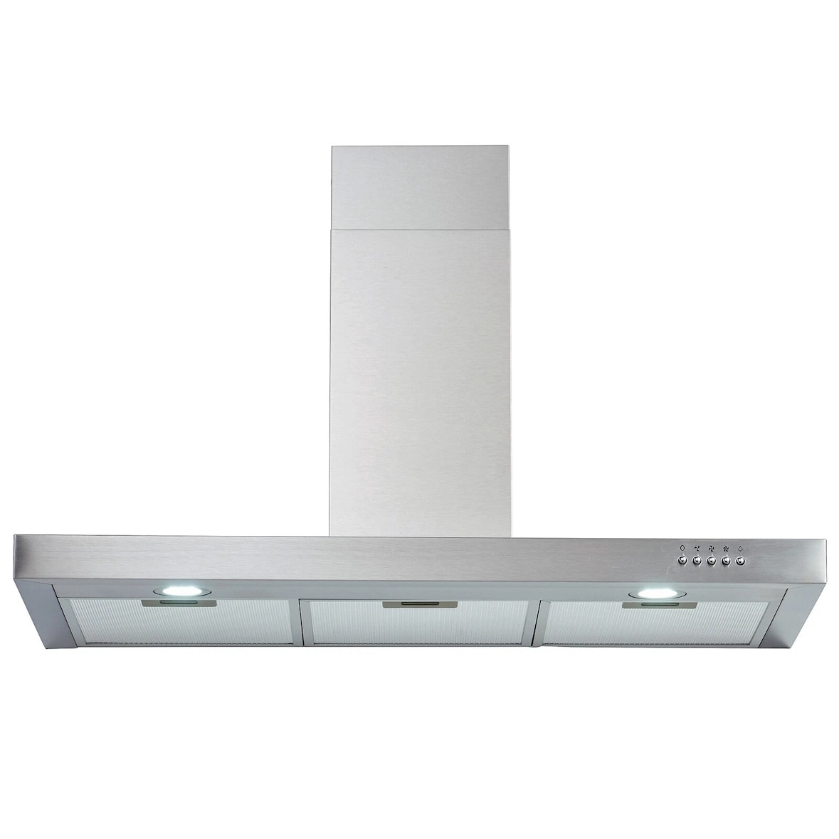 PKM Kaminhaube 9004W - 90cm, Edelstahl, LED, Abluft/Umluft, Dunstabzugshaube