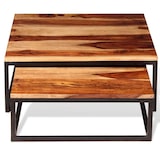 thumbnail of Helloshop26 - Ensemble de table basse gigogne lot de 2 bois massif marron 02_0042112
