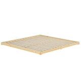 thumbnail of Niedriges Bodenbett 200x200 Kiefer natur, Niederflurbett, Futonbett, V-60.47K-20 Rollrost und Matratze inkl.