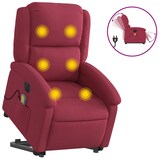 thumbnail of vidaXL Massagesessel mit Aufstehhilfe Elektrisch Weinrot Samt