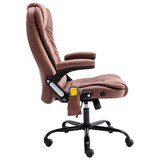 thumbnail of Sedia Da Ufficio Massaggiante Marrone Chiaro In Scamosciato - Compra, Migliore, Prezzo