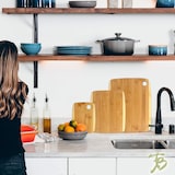 thumbnail of Set de 3 tablas para cortar alimentos de bambú, Robusta y Resistente absorbe la humedad