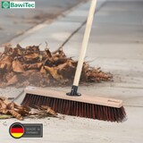 thumbnail of Qualitäts Kehrbesen Straßenbesen für draußen Besen Breite 50cm mit stabilem Stiel Holzstiel 160cm Lang Arengaborsten-Mix