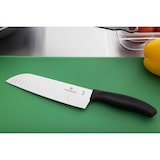 thumbnail of Victorinox Santokumesser Swiss Classic 17 cm, Kullenschliff, schwarz, Blister