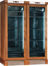 thumbnail of KLIMAITALIA Weinkühlschrank aus massiver Walnussasche. 252 Flaschen. LED. T° +16°/+10°/+5° ausgeschaltetem Ventilator +4°/+18° eingeschaltetem Ventila