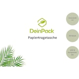 thumbnail of DeinPack Umweltschonende Papier Tragetaschen klein 25 x weiße Papier Tüten 22 x 10.5 x 30 cm