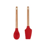 thumbnail of BERGNER - Set mit 2 rechteckigen Auflaufformen aus Steinzeug mit 7-teiligem Küchenutensilien-Set aus Silikon und Holz - Kollektion EXCALIBUR