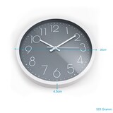 thumbnail of Intirilife Wanduhr in Weiß - Grau mit 30,5 cm Durchmesser - Praktische Zeitanzeige Chronometer