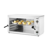 thumbnail of Hendi Salamander 800, gemaakt van roestvrij staal, met timer, thermostaat en indicatielampje.