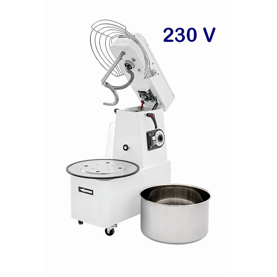 Spiral-Teigknetmaschine aufklappbar 7 Liter / 5 Kg - 230 Volt