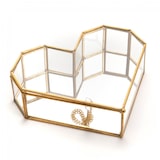 thumbnail of Boite à bijoux cœur doré -  Autre Métal Amadeus 5x17 cm