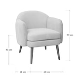 thumbnail of JOHAN Fauteuil Lounge Chair Gestoffeerde Fauteuil Armleuningen Gewatteerd Modern groen-blauw
