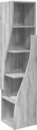 vidaXL Hoekkast Wit 25,5 x 25 x 80cm Bewerkt hout