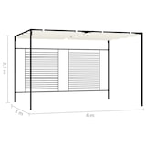 thumbnail of vidaXL Gazebo met oprolbaar dak 3x4x2,3 m crèmewit 180 g/m²