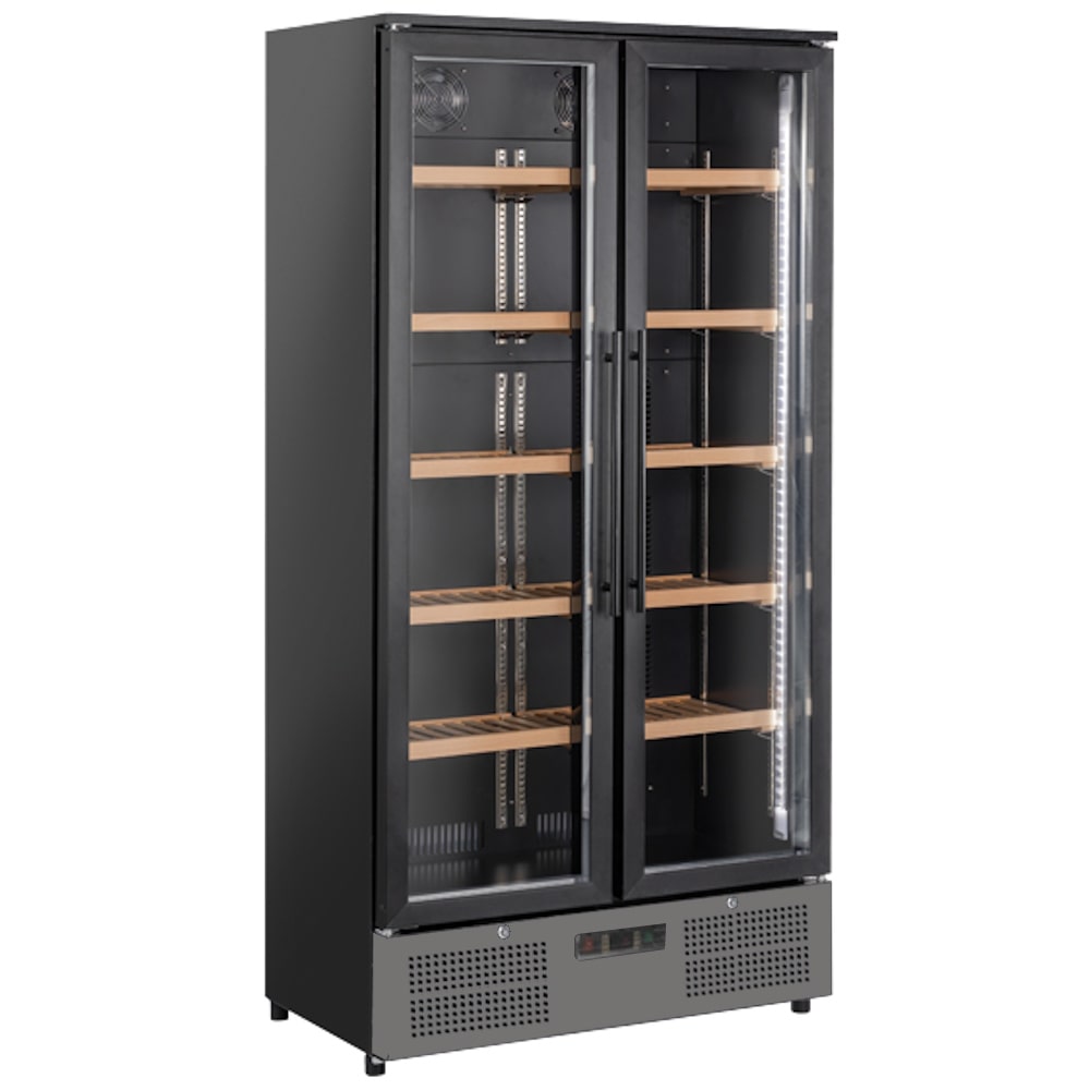 Expositor para vino refrigerado 460 lts. 154 botellas - 900x560x1800 mm - 300 W 230/1V - 15EV4905 Eurast