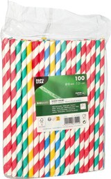 thumbnail of 1000 Stück Shake-Halme, Papier  pure  Ø 8 mm · 21 cm farbig sortiert  Stripes