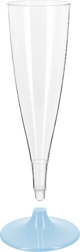 thumbnail of MONOUSO - Mehrweg Durable Sektglas aus PS Fuß Blau 140ml 2-teilig (6 Stück)