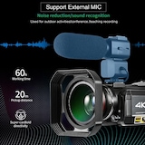 thumbnail of Caméscope Numérique 4K UHD Vision Nocturne Écran Tactile WiFi Avec Micro Et Trépied YONIS