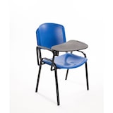 thumbnail of Set 6 Sedie attesa Impilabili in plastica BLU meeting conferenza riunione con Ribaltina