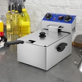 thumbnail of VERTES Friggitrice elettrica professionale 10L (3000W, 230V, principio della zona fredda, temperatura 50-250°C, cestello per friggere)