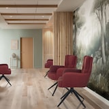 thumbnail of Esszimmerstuhl / Drehstuhl TARUGO Stoff rot hjh LIVING