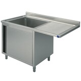 thumbnail of Plonge Sur Armoire Avec Porte Battante, Place Pour Lave-Vaisselle, 1 Bac à Gauche, 1200X600 mm - Mastro