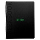 thumbnail of Rhodia 5x Greenbook, Notizbuch A5+ aus festem recycelbarem Recyclingkarton 715g/m2, 80 Bl, Recyclingpapier 90g, 6-fach gelocht - Schwarz 119925C