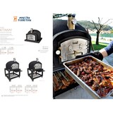 thumbnail of MF - Houtgestookte Buitenoven van Beton Model KITAWAY (Wit - 120 x 120 x 65 cm) – Geïsoleerd met Kurk en 3 Keramische Dekens