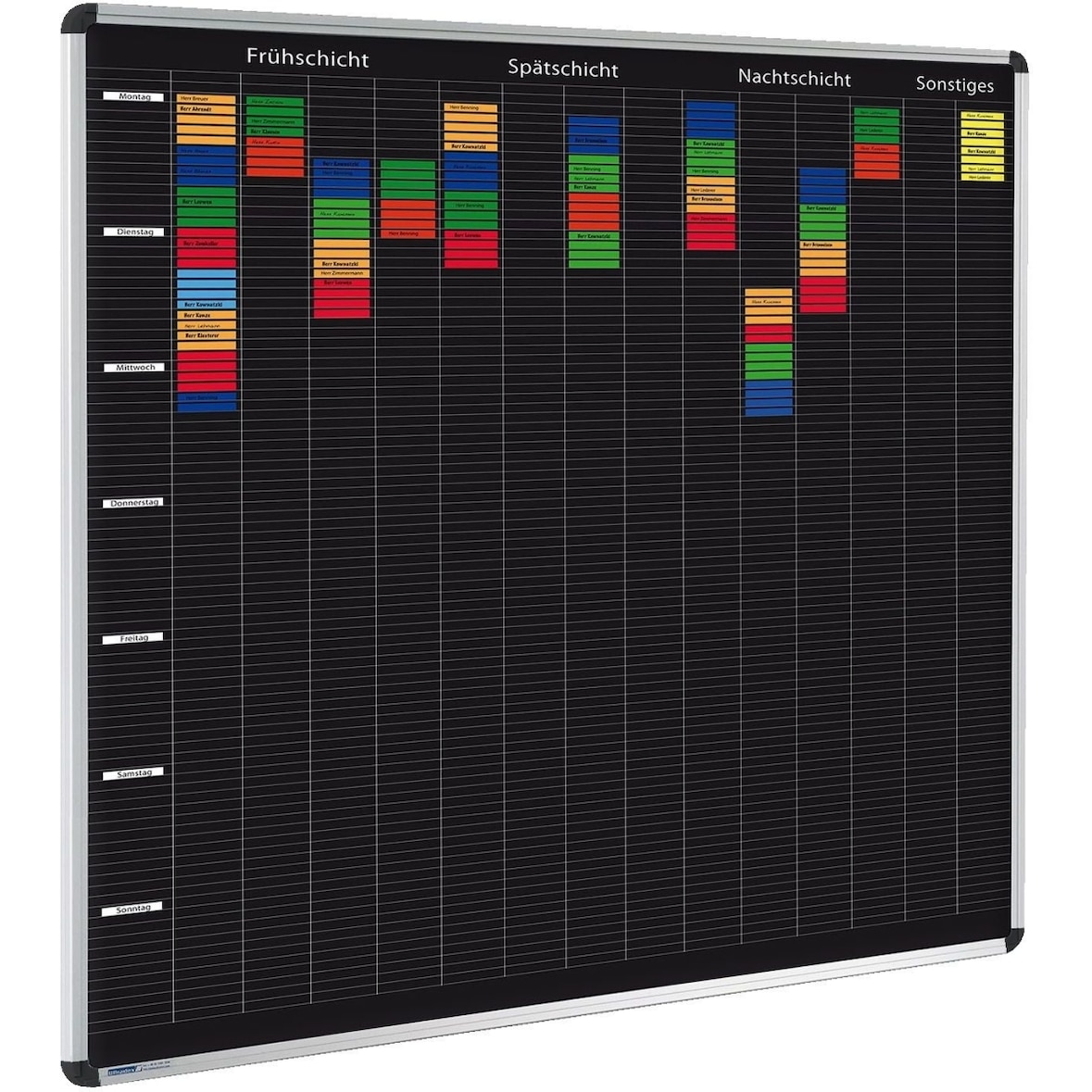 Planrecord Stecktafel 102x52cm 38 Steckbahnen