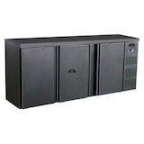 thumbnail of Gastro Barkühler Bar-Kühlschrank schwarz 3 Türen 537 l, 2002x513x860 mm 0-10°C