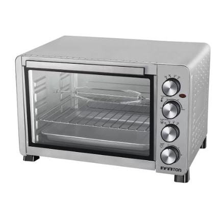 INFINITON MiniHorno HSM-31B46, 45 Litros, 2000 W, Temporizador, Plata