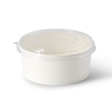 thumbnail of BIOZOYG Salatschale 300 Stück 650 ml weiß Suppenschalen Einwegschalen Einweggeschirr Deli Container Bowl to go Kartonschale Einweg Suppenbehälter