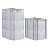 thumbnail of PROREGAL SparSet 5x Eurobox NextGen Economy, Griffe zu, HxBxT 32x40x60cm, 65 Liter, Eurobehälter, Box, Transportbehälter