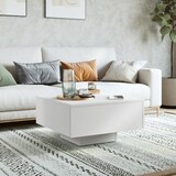 thumbnail of Mesa de centro madera contrachapada blanco 60x60x31,5 cm