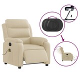 thumbnail of vidaXL Massagesessel Elektrisch Creme Stoff
