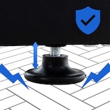 thumbnail of Kaminholzständer Keri V2 schwarz/25x100x150 cm