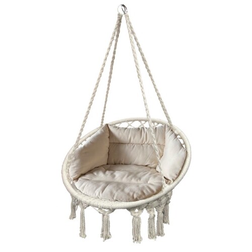 Hängesessel Kissen Hängekorb Hängestuhl Hängeschaukel Hängematte Schwebesessel Natur : Natur