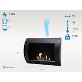 thumbnail of Klassieke roestvrijstalen bio-ethanol haard 1500W