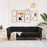 thumbnail of vidaXL Sofa 3-Sitzer Schwarz Samt