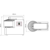 thumbnail of Professionelle Teigknetmaschine 8,5L | 1 Geschwindigkeit | Feste Rührschüssel | 7kg Teig | 450W | 230V | Edelstahl