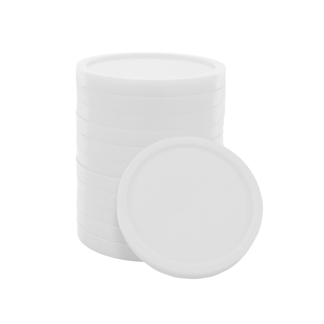 Grootverpakking: CombiCraft kleinere blanco munten - wit - Ø23mm - 1000 stuks