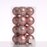 thumbnail of Christbaumkugeln Weihnachtskugeln bruchfest D: 4cm rosa 16er Set