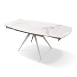 thumbnail of Milani Home tavolo in metallo e ceramica 90 x 180 x 75 cm bianco
